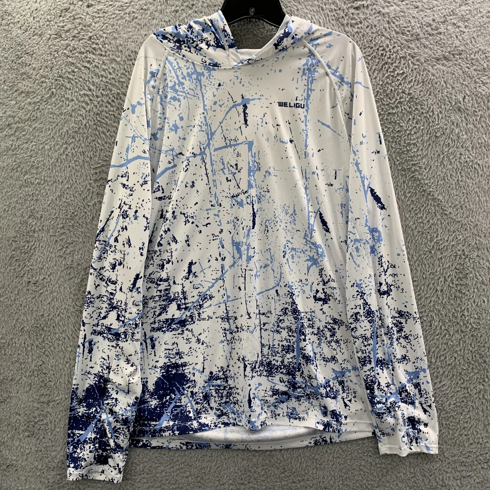 WELIGU Hoodie Mens XXL White Blue Lightweight*
Opens in a new window or tab