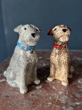 Rare Cath Kidston Ceramic Stanley Dog Salt And Pepper Pots Unused