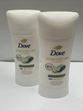  2 Dove Advanced Care Invisible Antiperspirant Deodorant cucumber  Cactus 2.6
