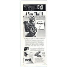 1948 Print Ad AmPro Precision Cinema Equipment 88 Movies Sound Projector Slides!