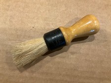 Old Vintage Shaving Brush Wood Handle Set in Rubber