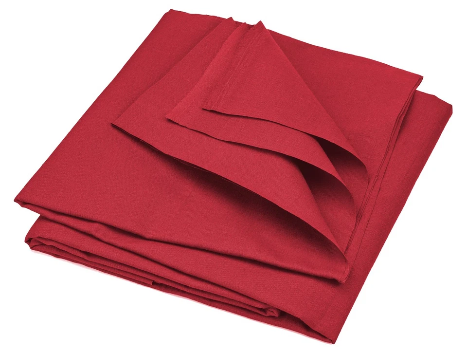 Stoff Meterware: 1 m Baumwollstoff, 100 % Baumwolle, dunkelrot, 155 cm breit - Bild 2 von 4