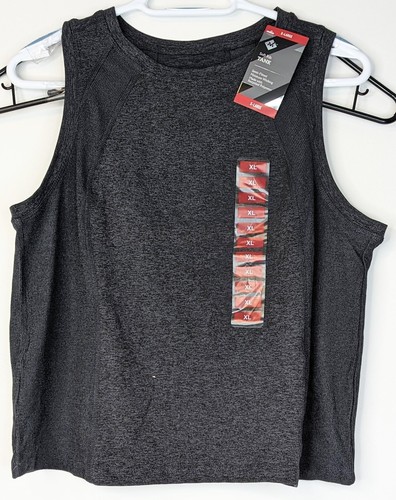 Member's Mark Women's Charcoal Gray Heather Soft Rib Cropped Tank Top Size XL
