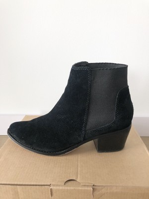 miss kg black suede ankle boots
