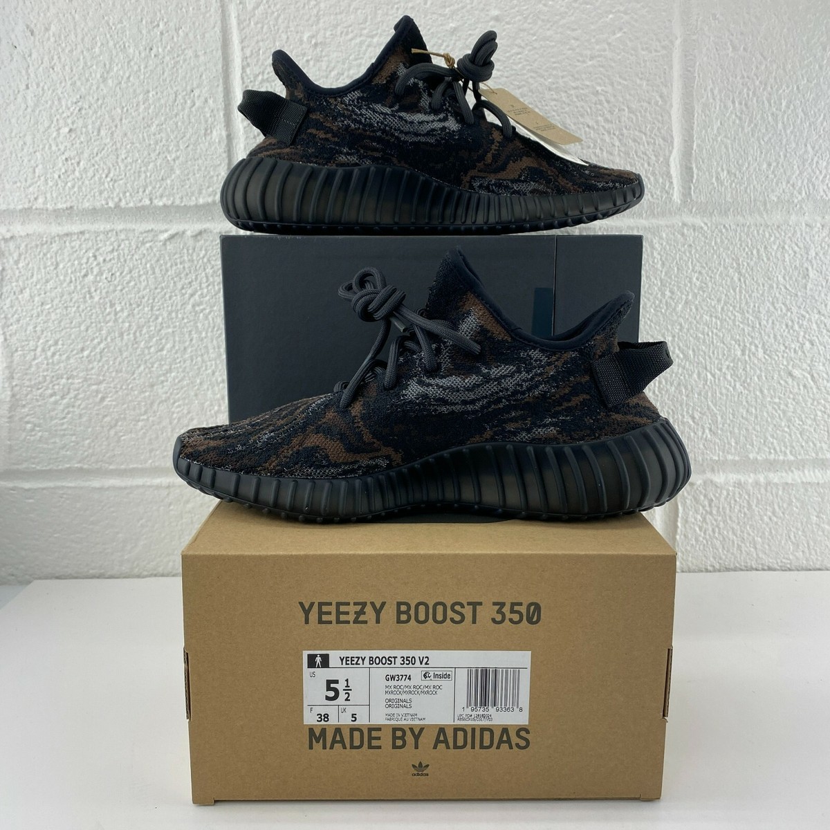 【美品】adidas YEEZY BOOST 350 V2 New adidas Yeezy Boost 350 V2 MX Rock Shoes Sneakers Size 12