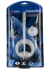 Labtec Verse-504 Desk Microphone Pc Voip Gaming Chat Noise Canceling White