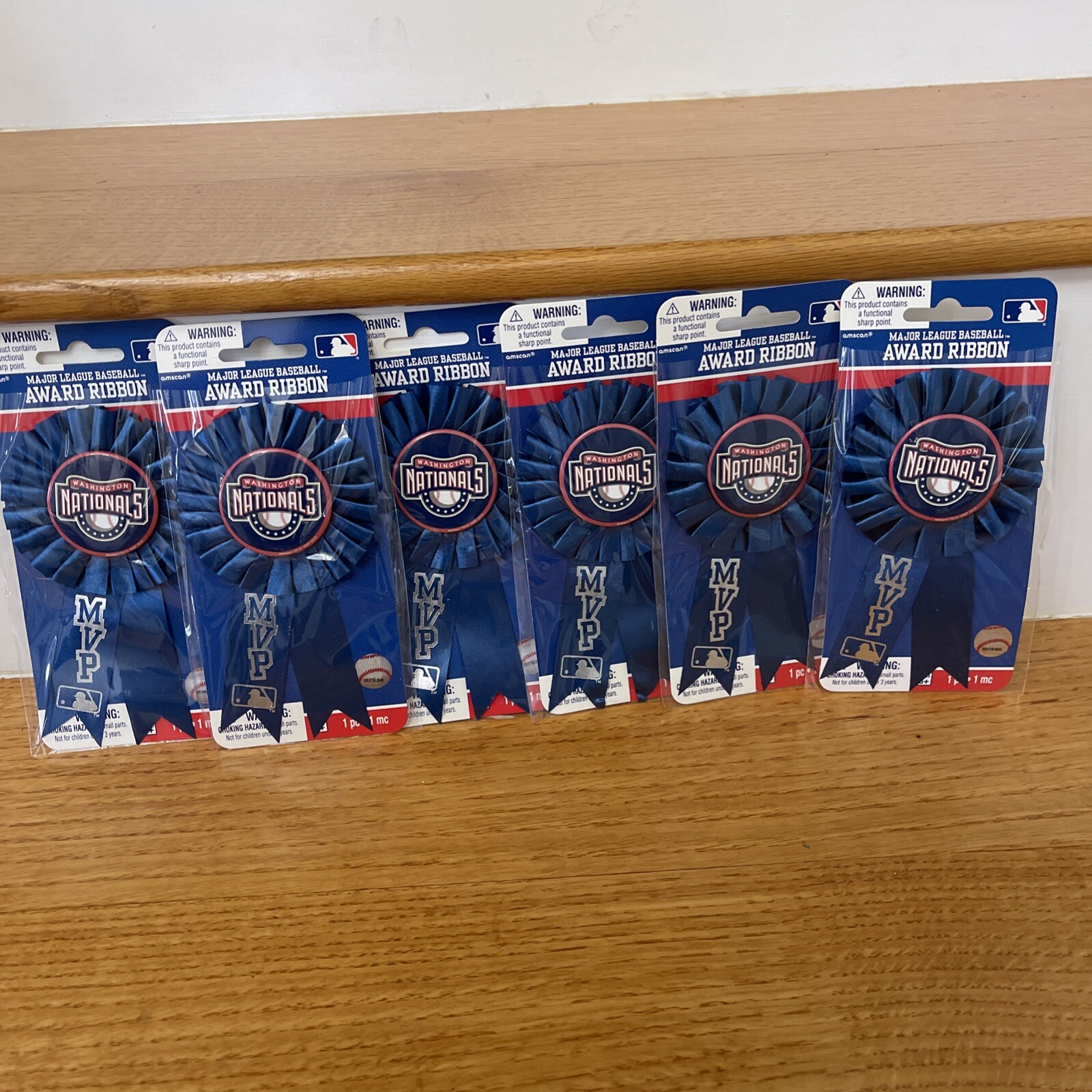 MLB Washington Nationals MVP Ribbon Pins Lot Of 6 Award Ribbons NEW | eBay