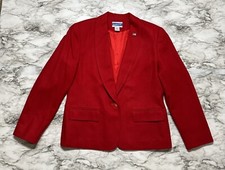 PENDLETON Women's Sport Coat Jacket 100 Pure Virgin Wool 10 Petite USA Made VTG