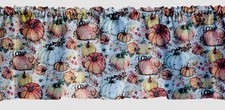 Fall Pumpkins Leaves Swags, Valances or Curtains