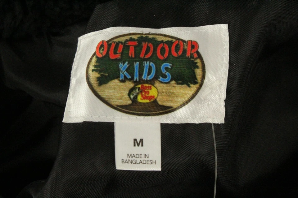 Chaqueta BASS PRO SHOPS Exterior Niños Talla M (8) Gris Camuflaje Puffer Sherpa Media Cremallera Nueva con Etiquetas Foto 3 de 4