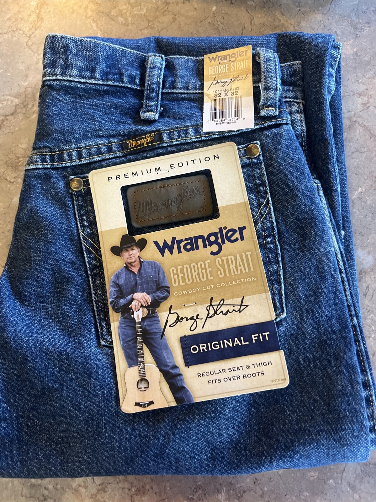 Wrangler Mens George Strait Cowboy Cut Original Fit Blue Jea