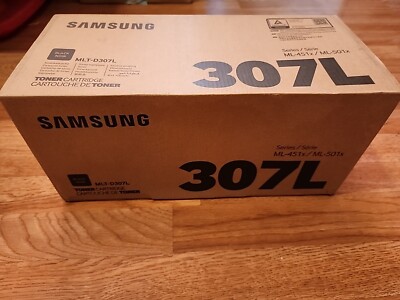 New! Samsung  307L Genuine MLT-D307L Black Toner Cartridge ML-451x, ML-501x