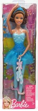 W2922 Ballerina Principessa Con Marroni Capelli Bambola Mattel Vestito Turchese