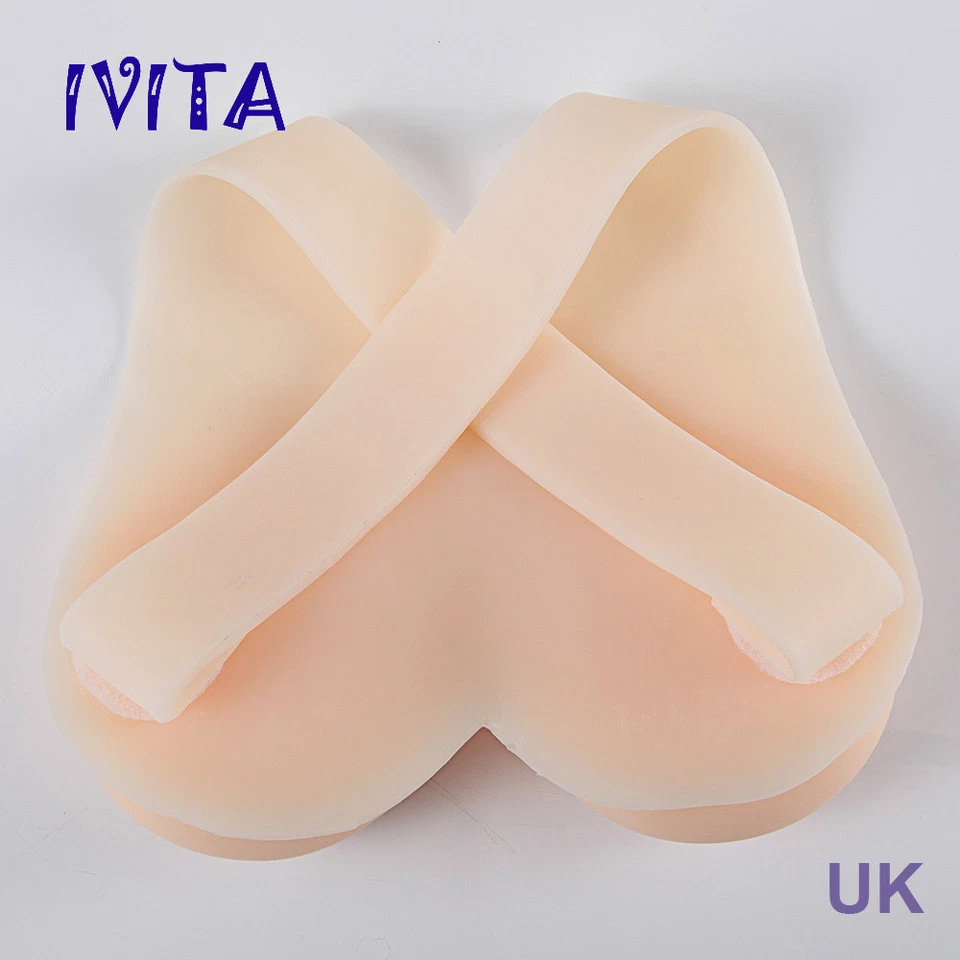 Realistic Soft Full Silicone Breast Forms With Strap Trangender Drag Queen Boobs - Image 2 of 4