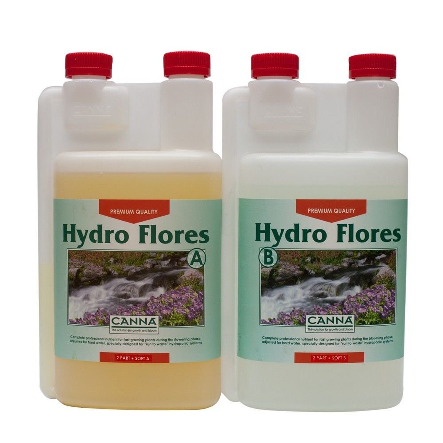 canna hydro flores a+b set 1 litre soft water