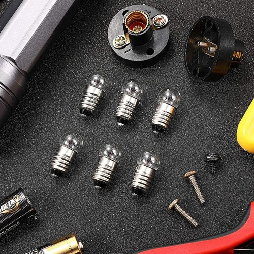 5 Pcs Screw Lamp Holder E10 Bulb Socket Small Light Base Miniature Flashlight