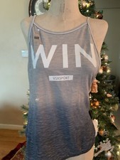 Victorias Secret VSX Sport Logo Win Grey Ombre Muscle Tank Top XS NWT