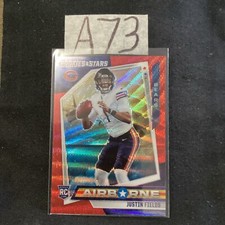 2021 Panini Rookies & Stars Airborne Red Wave #AB-19 Justin Fields Rookie