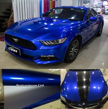50ft X 5ft Blue Metallic Glossy Vinyl Full Auto Car Vehicle Wrap Film Sticker 50ft X 5ft Blue Metallic Glossy Vinyl Full Auto Car Vehicle Wrap Film Sticker