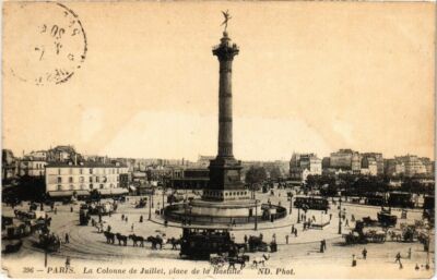 CPA AK Paris 4e - La Colonne de Julliet, Place de la Bastille (79677)