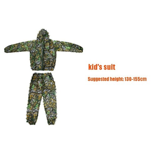 3D Hunting Cloth Sniper Camouflage Ghillie Suit Tactical Clothing Camo Military - Picture 18 of 19
