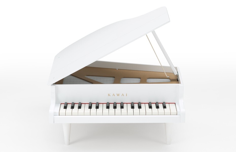 KAWAI Toy Mini Grand Piano White 1142 Wood Body 32 Key Made