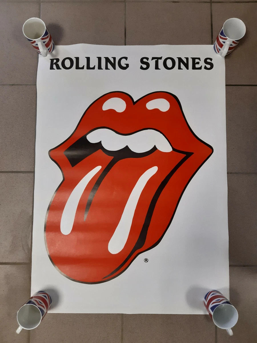 ROLLING STONES PLAKAT XL 895 x 640 mm Zunge Tongue Poster Jagger Richards  