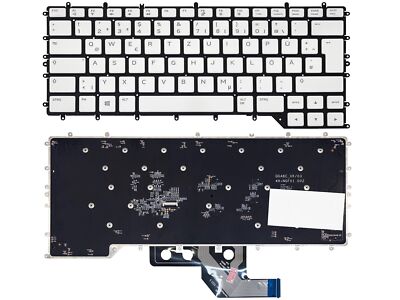 DE - Weiß Tastatur Keyboard mit RGB Beleuchtung für DELL Alienware M15 R4 2019