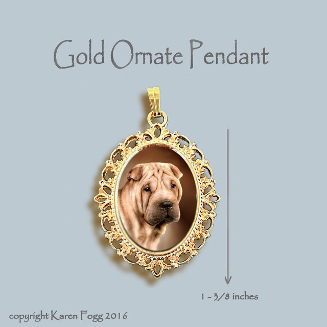 shar pei necklace
