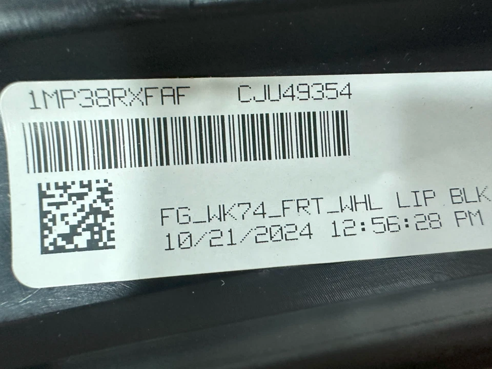 OEM NEW MOPAR WHEEL FLARE MOLDING RIGHT 2011-18 GRAND CHEROKEE 1MP38RXF Foto 3 de 4