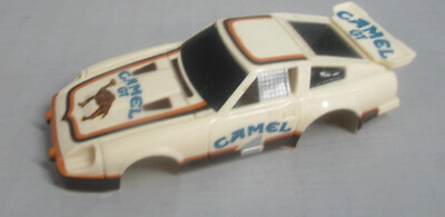 ''NEW'' TYCO CAMEL DATSON 280ZX HO SLOT CAR BODY (NARROW CHASSIS)