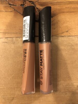 2x Rimmel Stay Matte Lip Color Liquid Be My Baby 0.21 oz