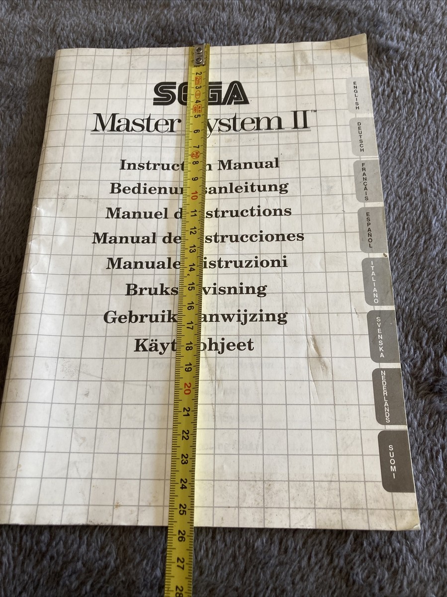 Mode d'emploi Console Master-System II