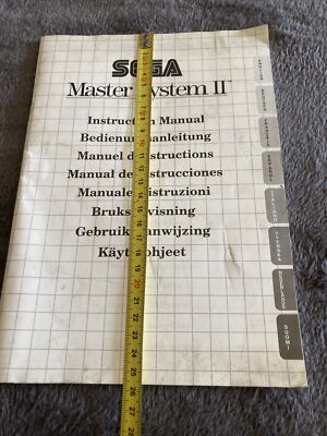 Manuel jeux Sega Master system - Consoles