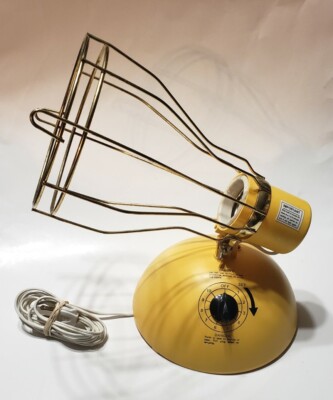 GE General Electric Model RSK6 Sun Lamp Kit 110 Volt Vintage Yellow 1984