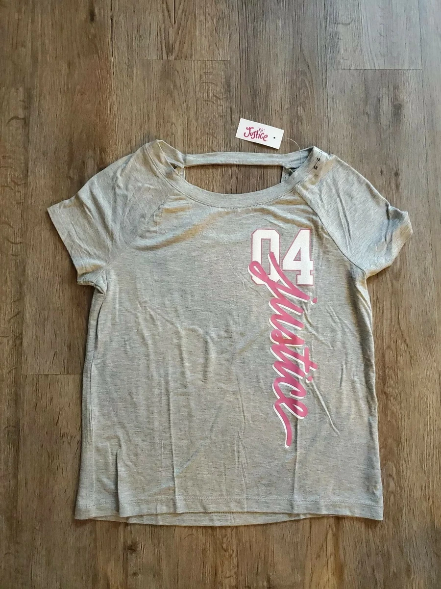 Top Fille Justice Sans Manches Rayé Rose/Noir | Taille 12 Occasion Très Bon État | Col Rond Débardeur