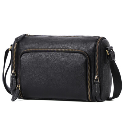 Crossbody Bag Horizontal Genuine Leather Men's Bag Cowhide Men's Shoulder Bag