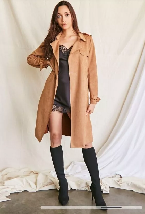 Faux clearance suede duster
