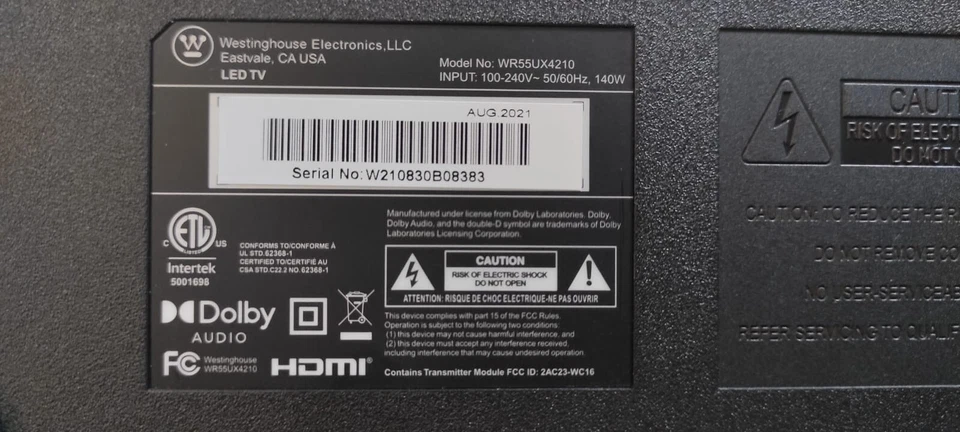 Placa principal T.MS1801.81 para Westinghouse Foto 3 de 4