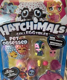 HATCHIMALS COLLEGGTIBLES Pet Obsessed Pet Shop Multi Pack New Hatchy Hearts  NEW