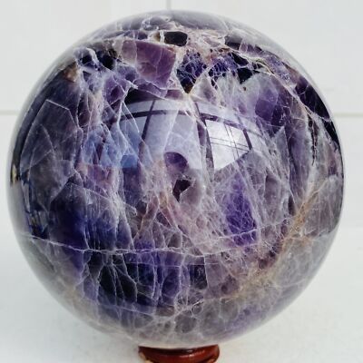 Natural Dream Amethyst Quartz Crystal Sphere Ball Healing 3000g