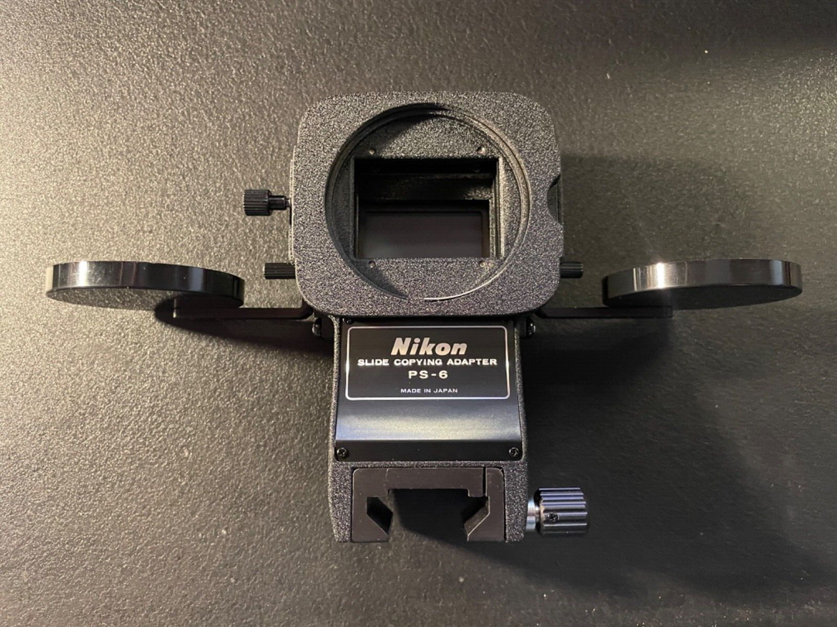 NIKON PS-6 35mm Slide Copying attachment for PB-6 - PS6 NIKON PS-6 35mm Slide Copying attachment for PB-6 - PS6