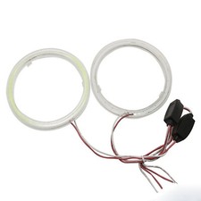 2x Car COB LED Halo Ring Angel Eyes Fog Light 60mm 70mm 80mm 100mm Round Lights