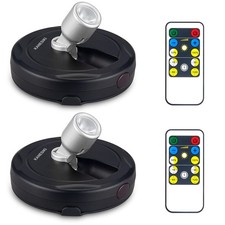 Wireless Spotlight Battery Operated, LED Picture Lights, Stick on Uplighting ...