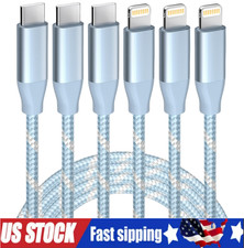 3 Pack USB C Fast Charger Cable Type PD Cord to For iPhone 11 12 13 14 Pro Max
