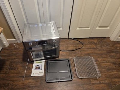 NutriChef 26L Electric Air Fryer Oven - 1700 Watts Countertop Rotisserie Combo