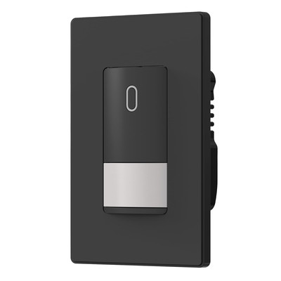 Matte Black Single Pole Occupancy Motion Sensor Light Switch, Need Neutral Wire,
