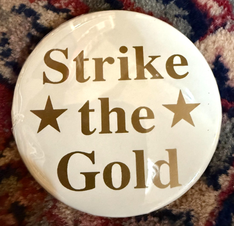 1991 KENTUCKY DERBY BIG PIN-STRIKE THE GOLD-GALE BROPHY, PALM BEACH MEMBERS ONLY