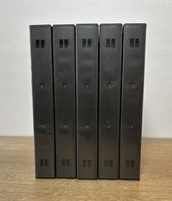 5 Pack - Black DVD 6-Disc Replacement Case Premium Movie Storage Case