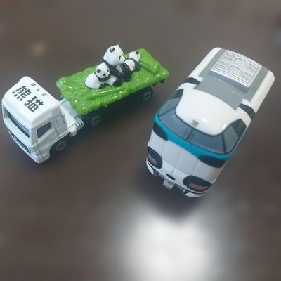 Tomica ChoroQ Panda Adventure World Druckguss Spielzeug gebraucht